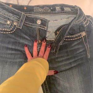 MissMe Jeans size 28 signature rise /boot style # jp59408 color - 243